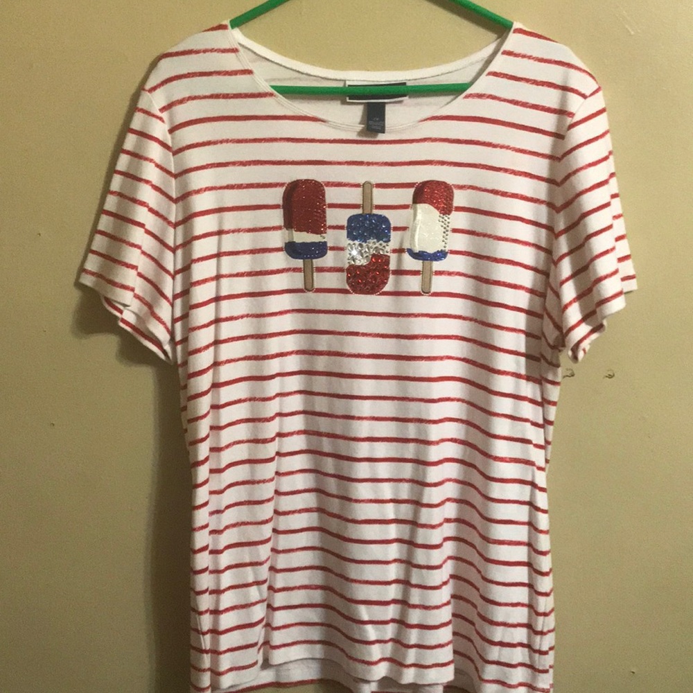4th of July colored popsicle shirt.